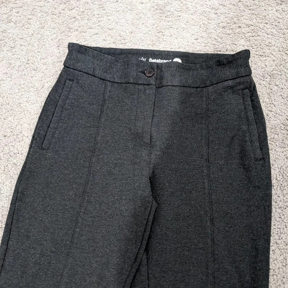 Betabrand Women’s Pants Size M Petite Charcoal Gray Skinny Leg Zip Ankle Cropped - Picture 2 of 12